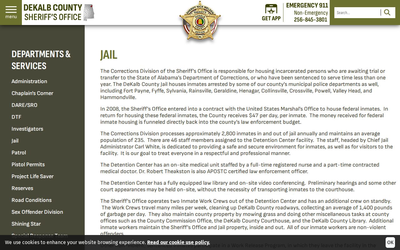 DeKalb County inmate records jail facility information