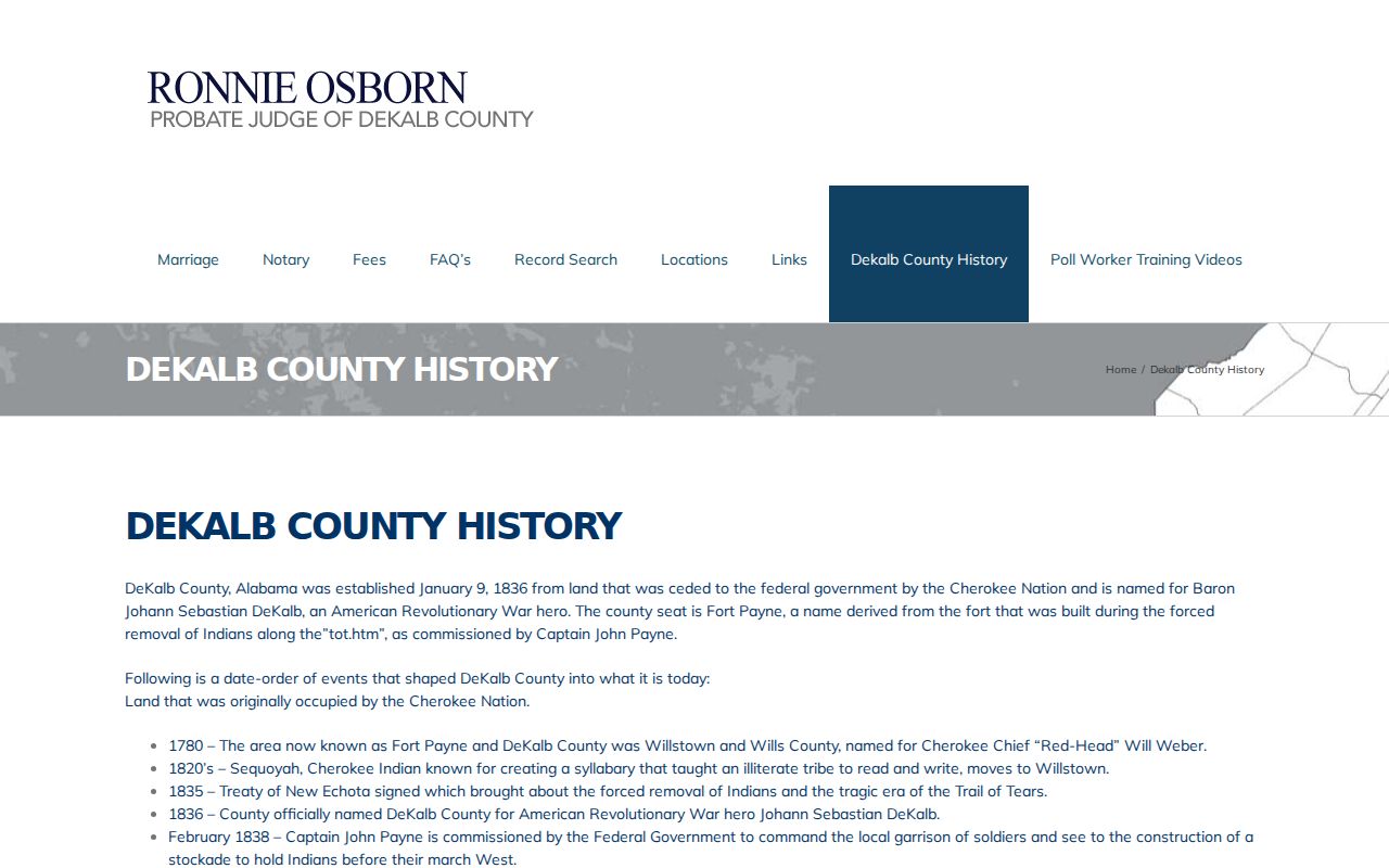 DeKalb County probate records search application